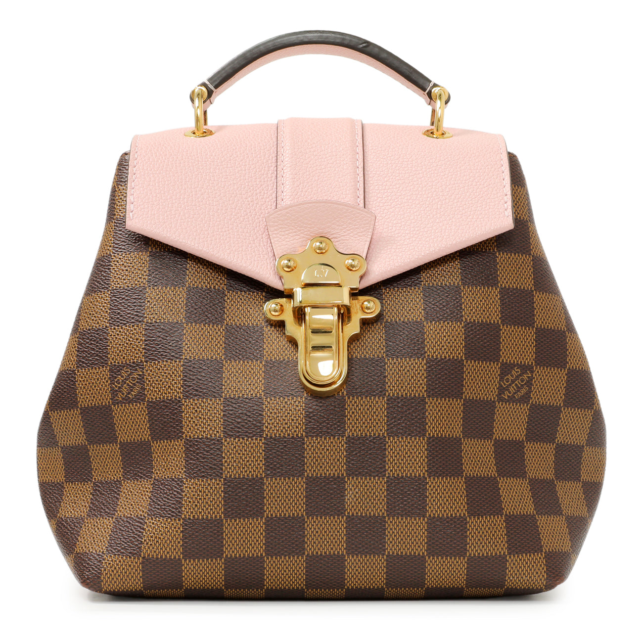 Exclusive Louis Vuitton Damier Ebene Clapton Backpack — Front View