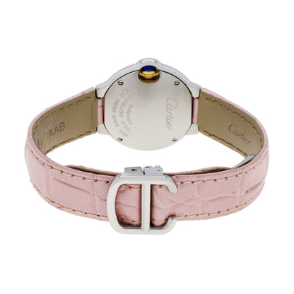 Exclusive Cartier Stainless Steel Ballon Bleu 28mm Quartz 3009 — Side View