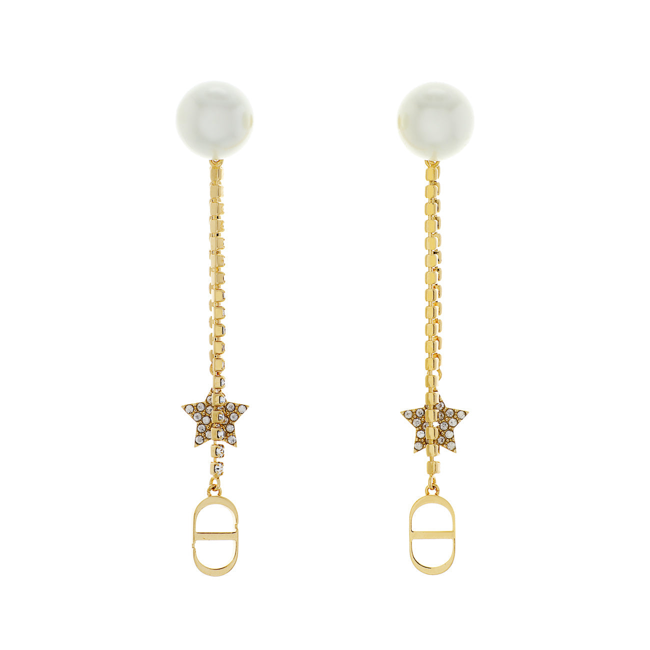Exclusive Christian Dior Tribales Drop Earrings — Side View