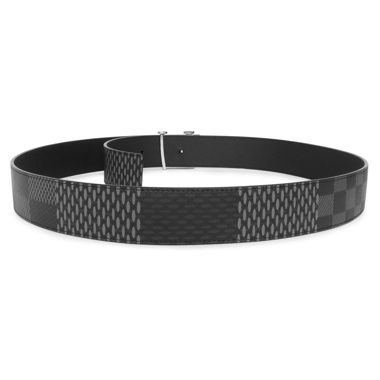 Exclusive Louis Vuitton LV Initiales 40mm Reversible Belt — Side View