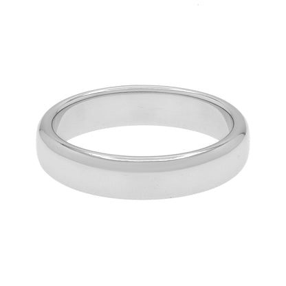 Exclusive Tiffany & Co. Platinum 4.5mm Wedding Band Ring — Side View