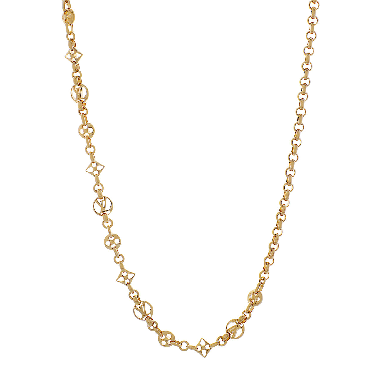 Exclusive Louis Vuitton Crazy In Lock Necklace — Front View