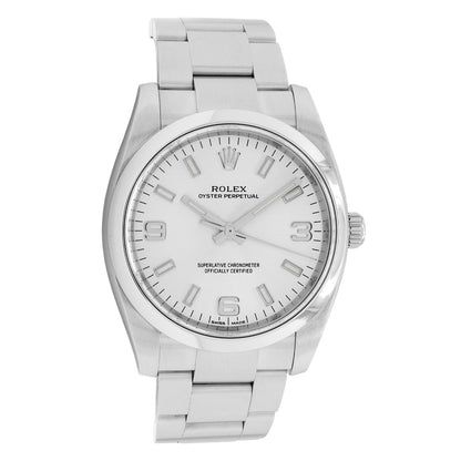 Exclusive Rolex Stainless Steel Oyster Perpetual 114200 — Front View
