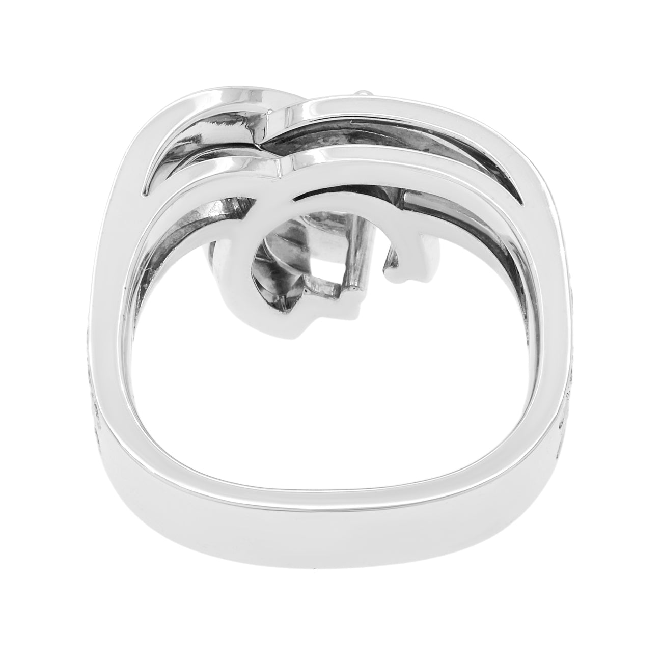 Exclusive 19K White Gold Montecristo 1.97 Carat Diamond Ring — Side View
