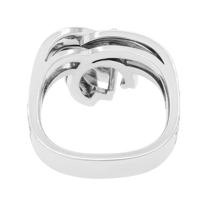 Exclusive 19K White Gold Montecristo 1.97 Carat Diamond Ring — Side View