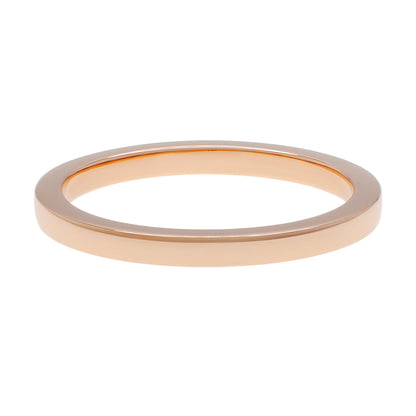 Exclusive 18K Rose Gold Band Ring — 3.5 — Side View