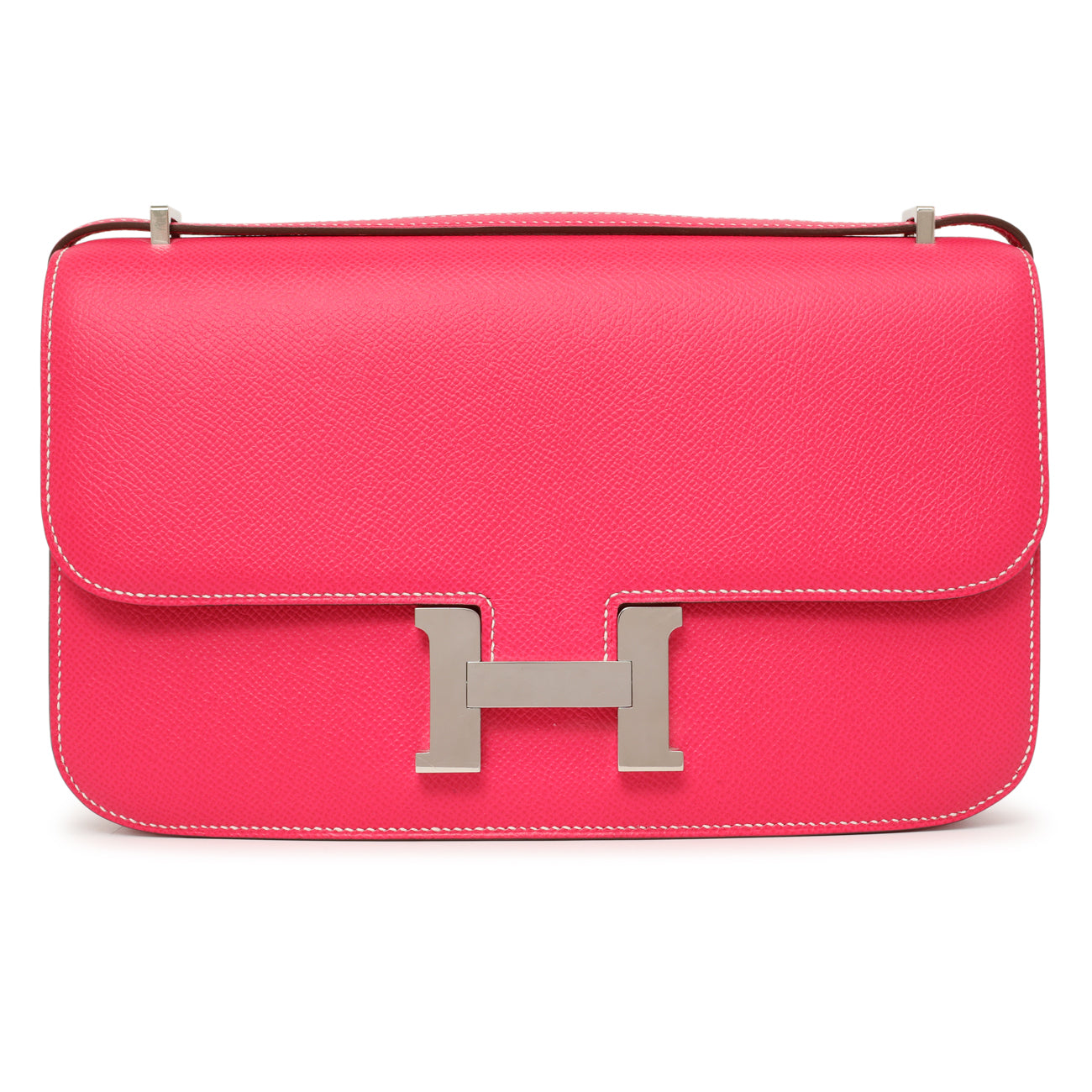 Exclusive Hermes Rose Tyrien Epsom Constance Elan 25 — Front View