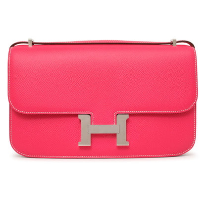 Exclusive Hermes Rose Tyrien Epsom Constance Elan 25 — Front View
