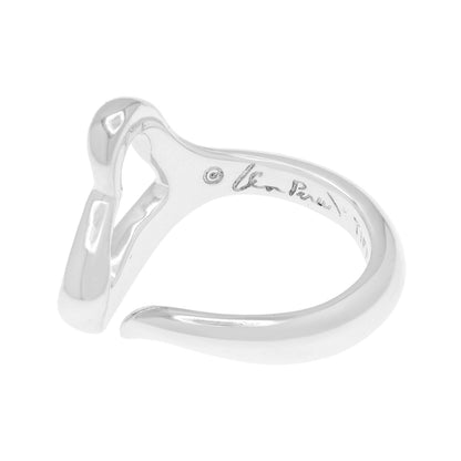 Exclusive Tiffany & Co. Sterling Silver Elsa Peretti Open Heart Ring — Side View