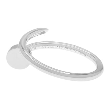 Exclusive Cartier 18K White Gold Small Juste Un Clou Ring — Side View