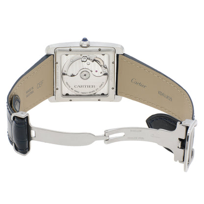Exclusive Cartier Stainless Steel Tank MC Automatic Watch WSTA0010 — Top View
