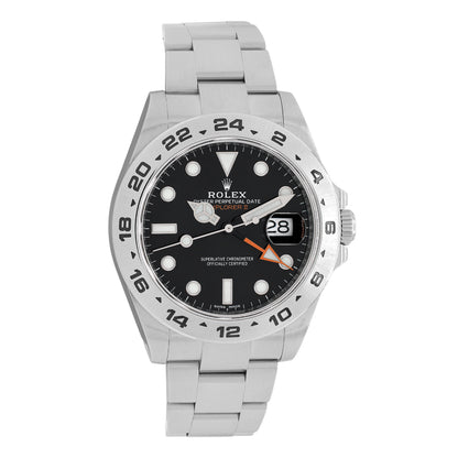 Exclusive Rolex Stainless Steel Explorer II 216570 — Front View