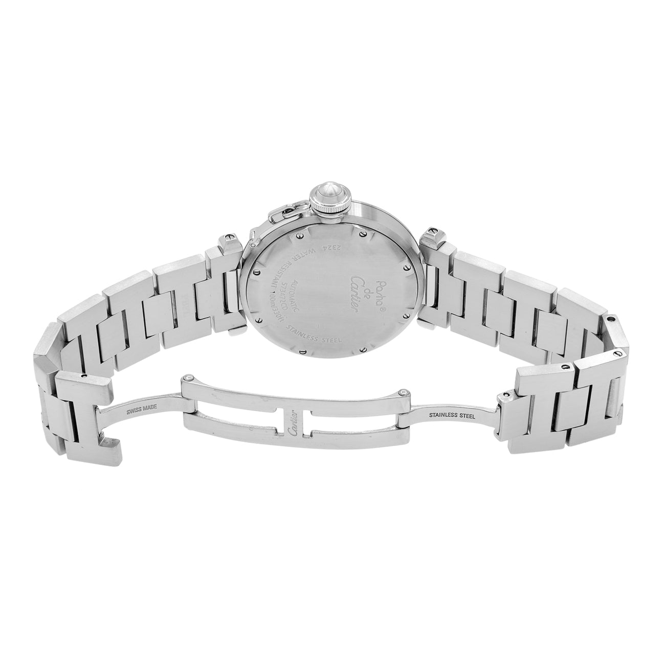 Exclusive Cartier Stainless Steel Pasha C W31043M7 — Top View