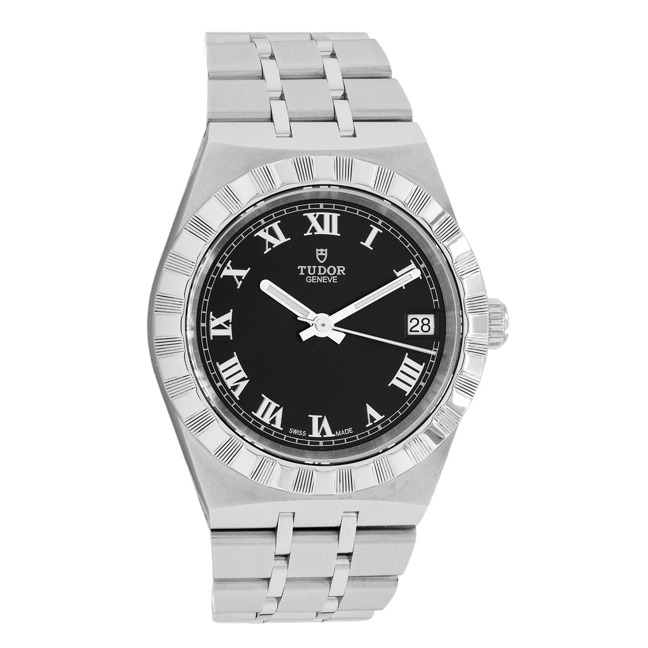 Exclusive Tudor Stainless Steel Royal 28400 — Front View