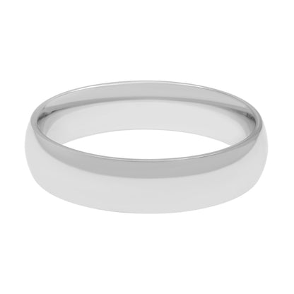 Exclusive 18K White Gold Band Ring — 7.5 — Side View