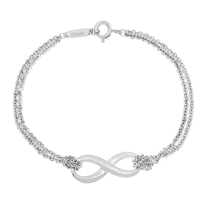 Exclusive Tiffany & Co. Sterling Silver Infinity Bracelet — Side View