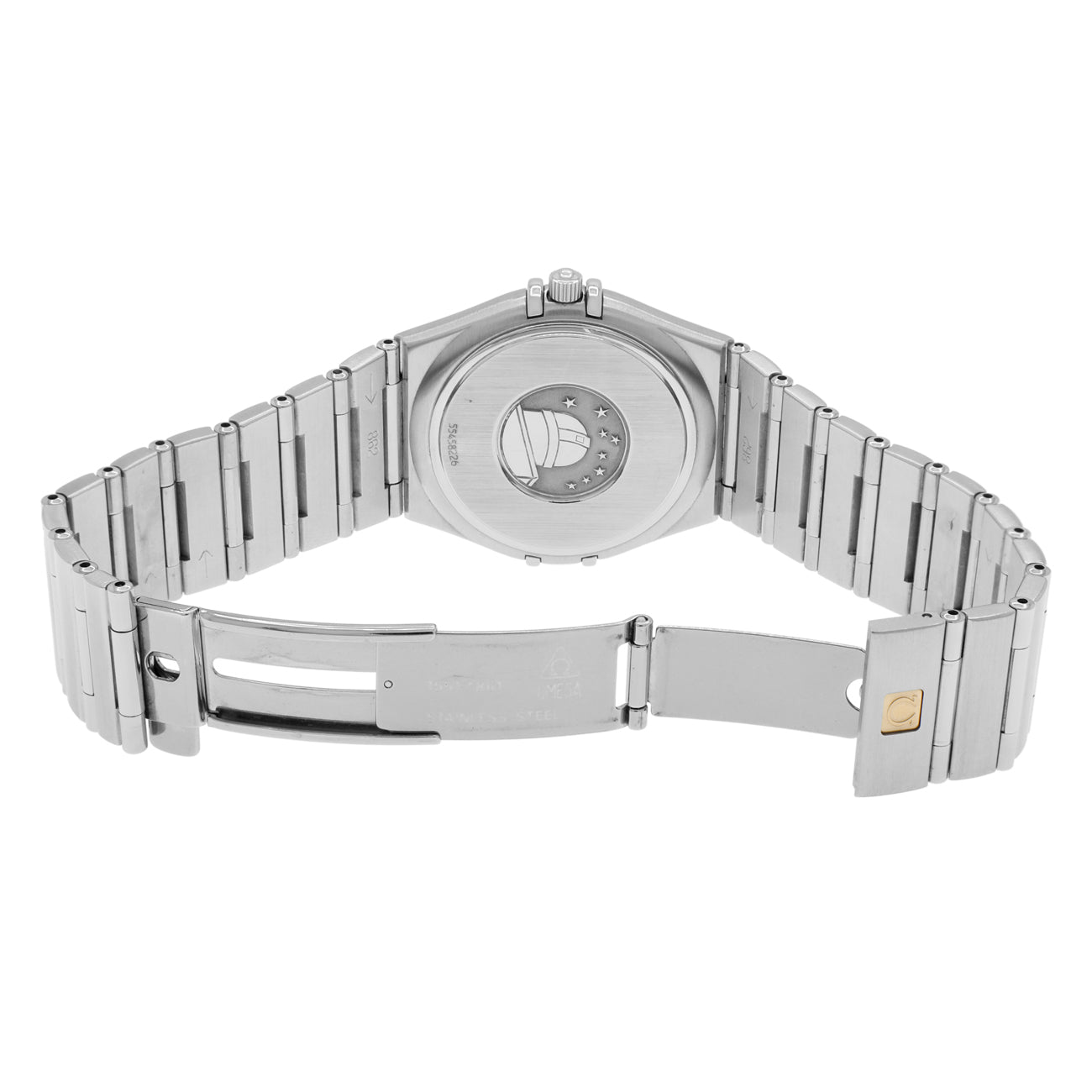 Exclusive Omega Stainless Steel Constellation Quartz 1512.30.00 — Top View
