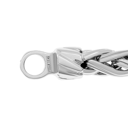 Exclusive 14K White Gold Rope Bracelet — Side View