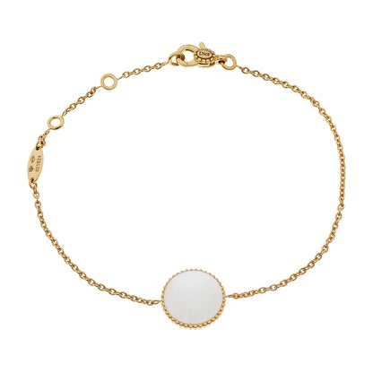 Exclusive Christian Dior 18K Yellow Gold Rose des Vents Bracelet — Side View