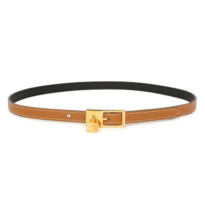 Exclusive Hermes Swift Epsom Lucky 15 Reversible Belt — Front View