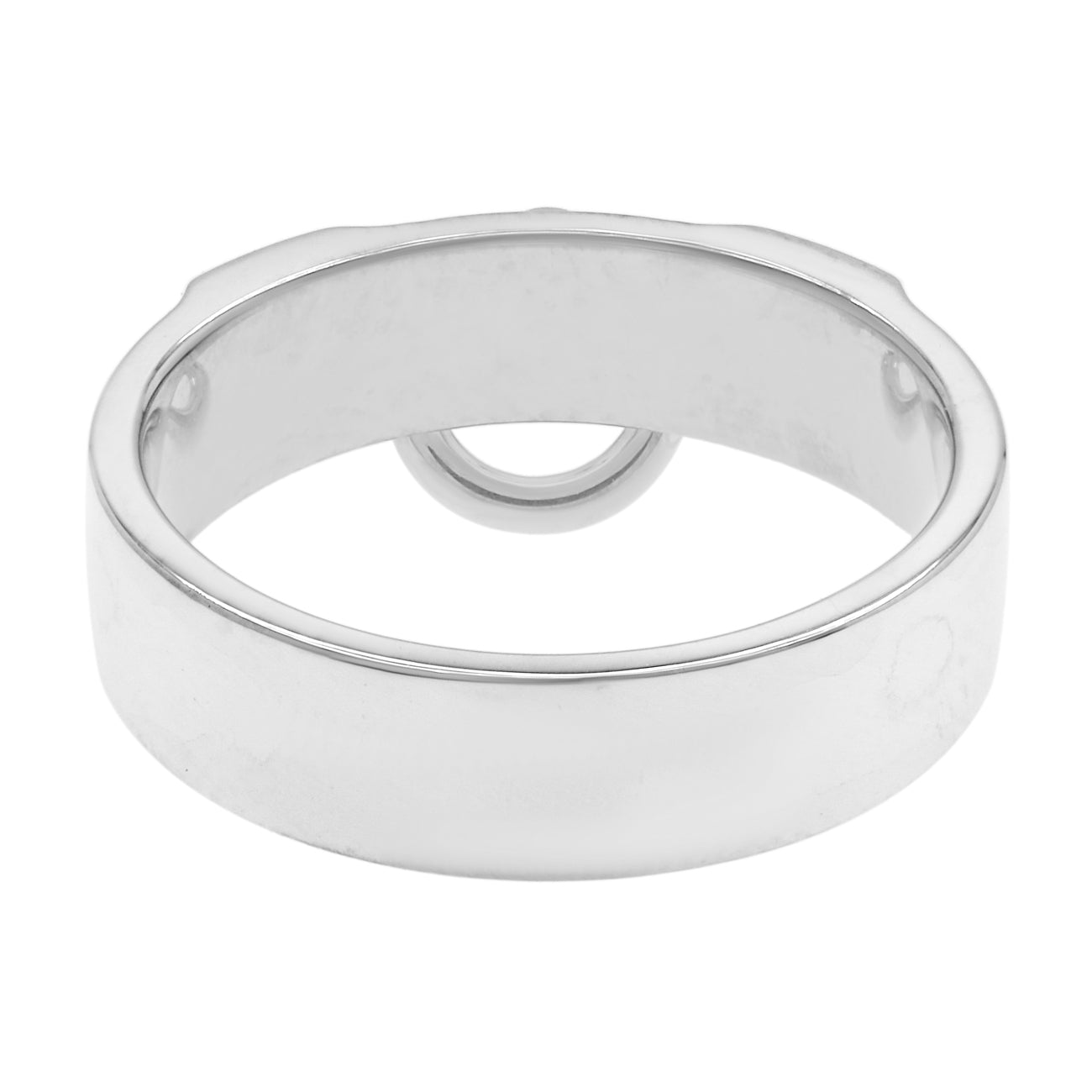 Exclusive Hermes Sterling Silver Collier De Chien Ring — Side View