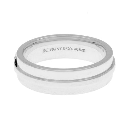 Exclusive Tiffany & Co. Sterling Silver T Band Ring — Side View