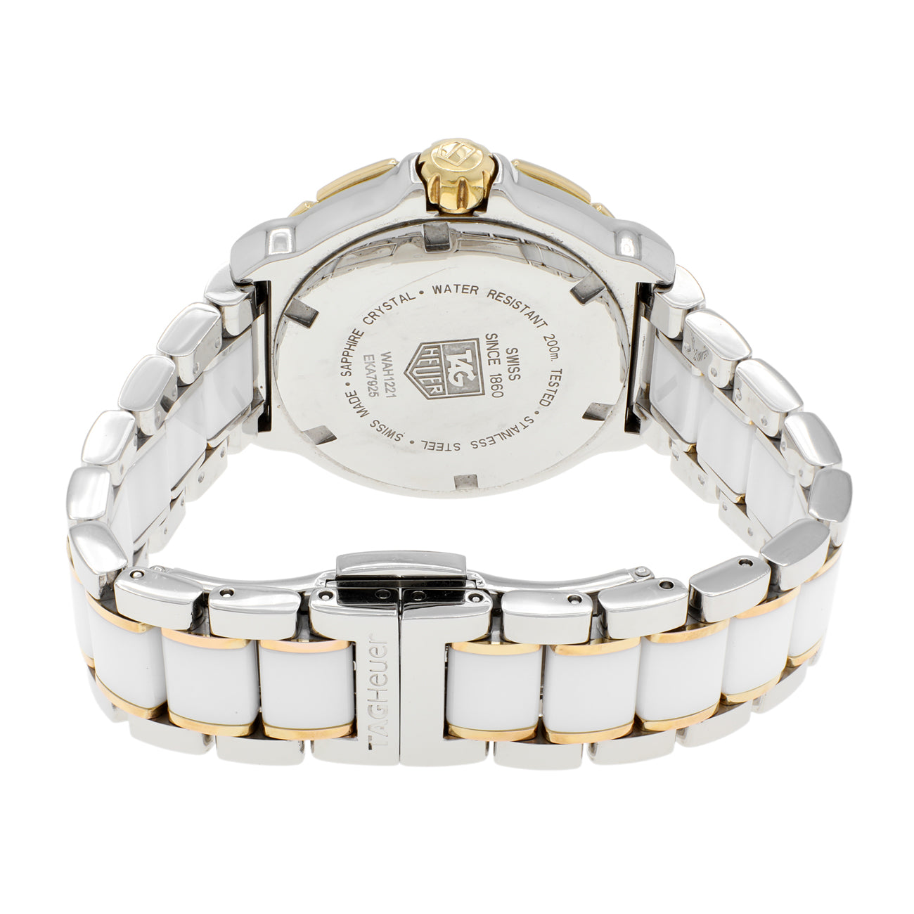 Exclusive Tag Heuer Stainless Steel Ceramic Diamond Formula 1 Quartz WAH1221 — Side View
