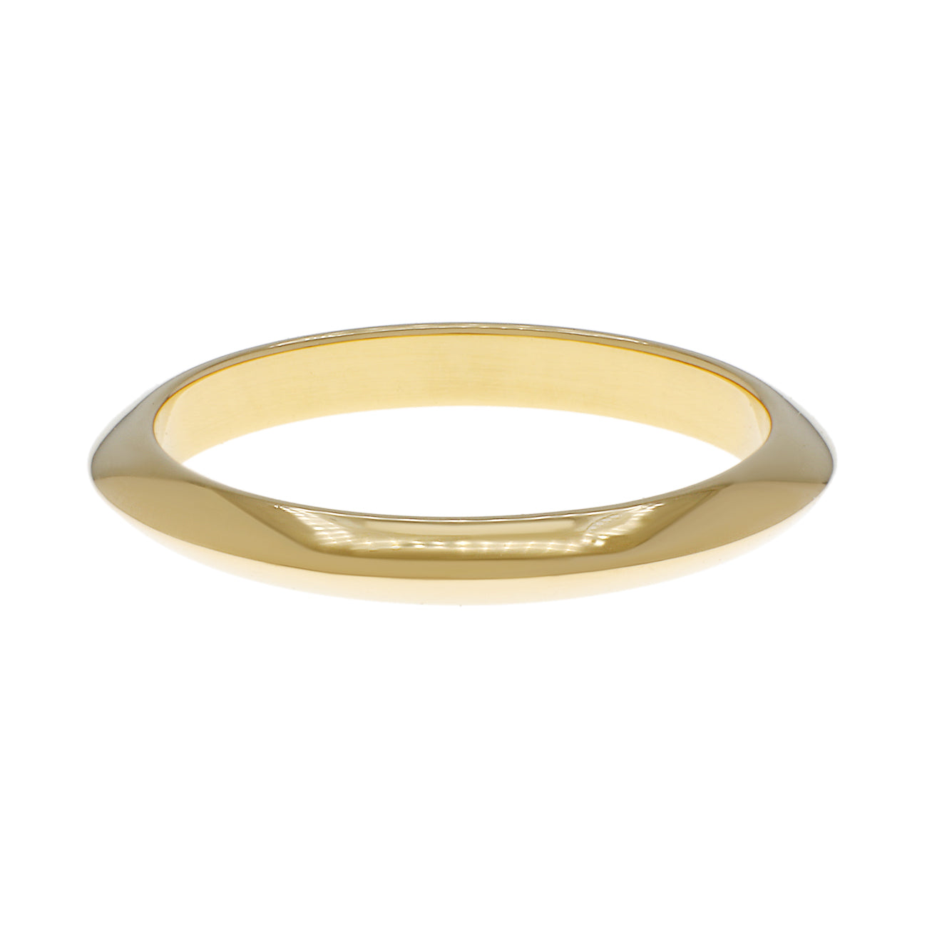 Exclusive Tiffany & Co. 18K Yellow Gold Classic Wedding Band Ring — Side View