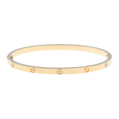Exclusive Cartier 18K Yellow Gold Small Love Bracelet — Side View