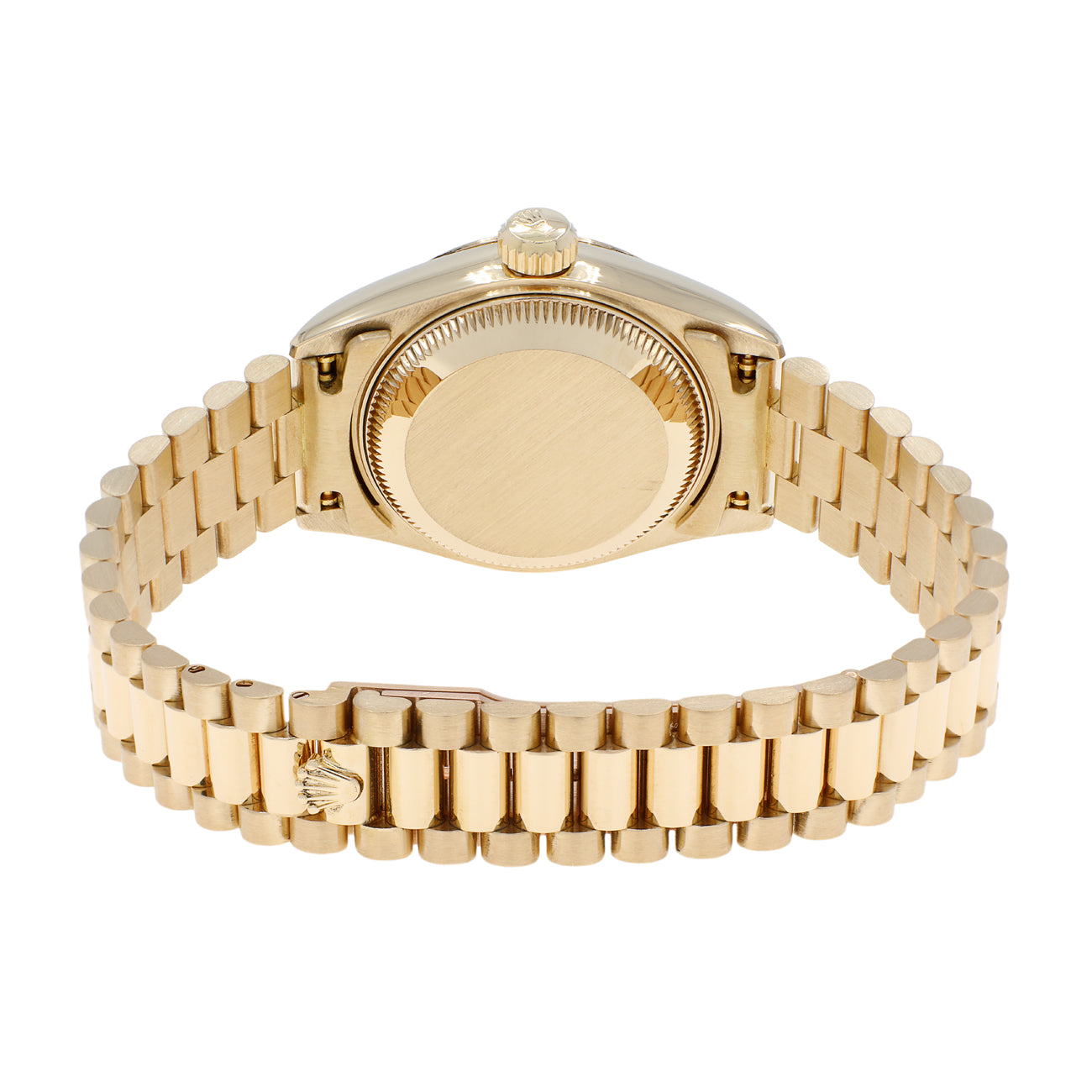 Exclusive Rolex 18K Yellow Gold Ladies Datejust President 69178 — Side View