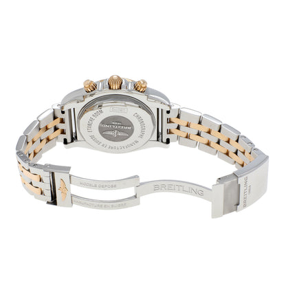 Exclusive Breitling Stainless Steel 18K Rose Gold Chronomat 44 CB0110 — Top View