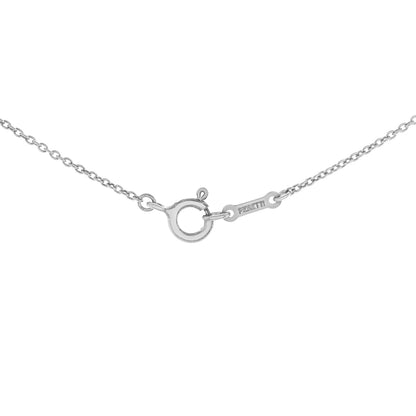 Exclusive Tiffany & Co. Sterling Silver Teardrop Pendant — Top View