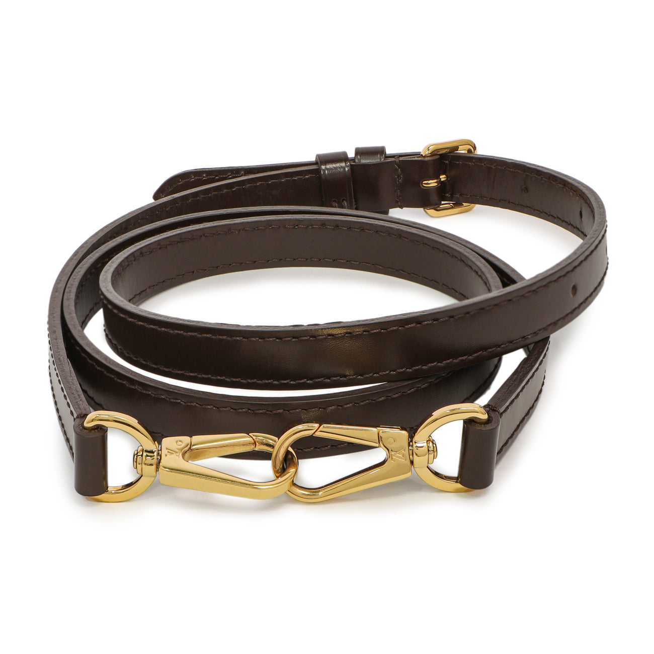 Exclusive Louis Vuitton Ebene Adjustable Shoulder Strap 16mm — Front View