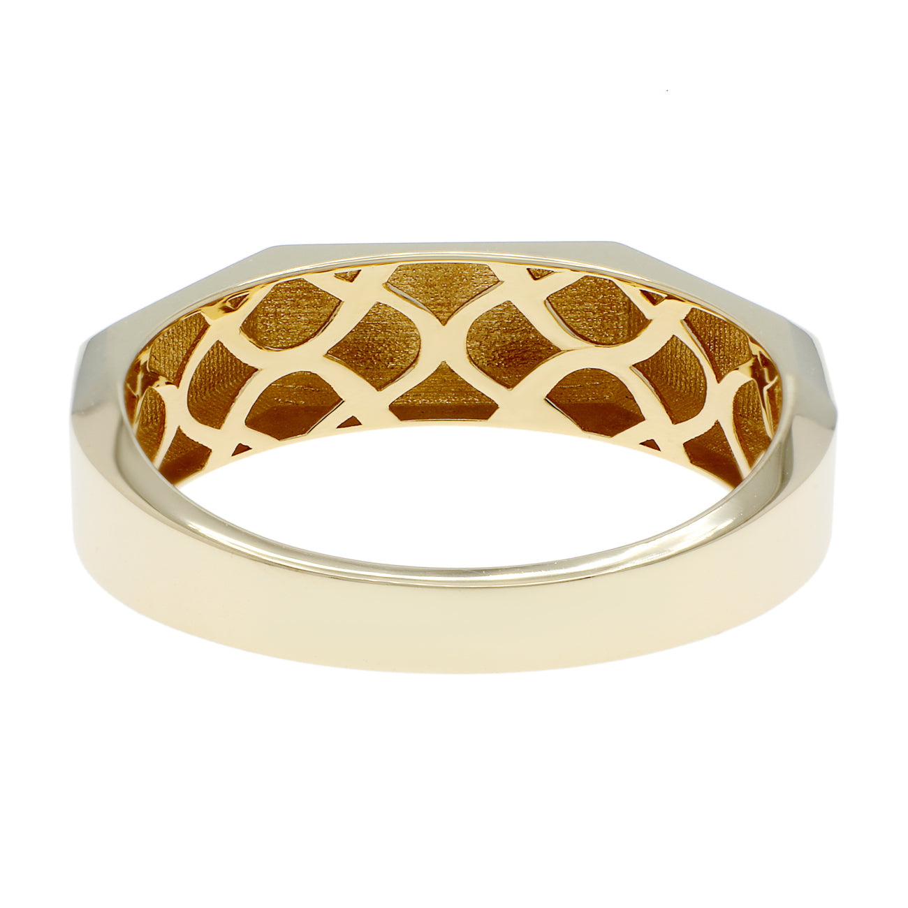 Exclusive 10K Yellow Gold Hexa Ring — Side View