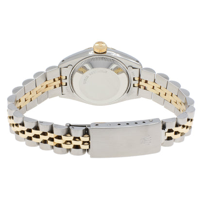 Exclusive Rolex 18K Yellow Gold Stainless Steel Oyster Perpetual Date 6917 — Side View