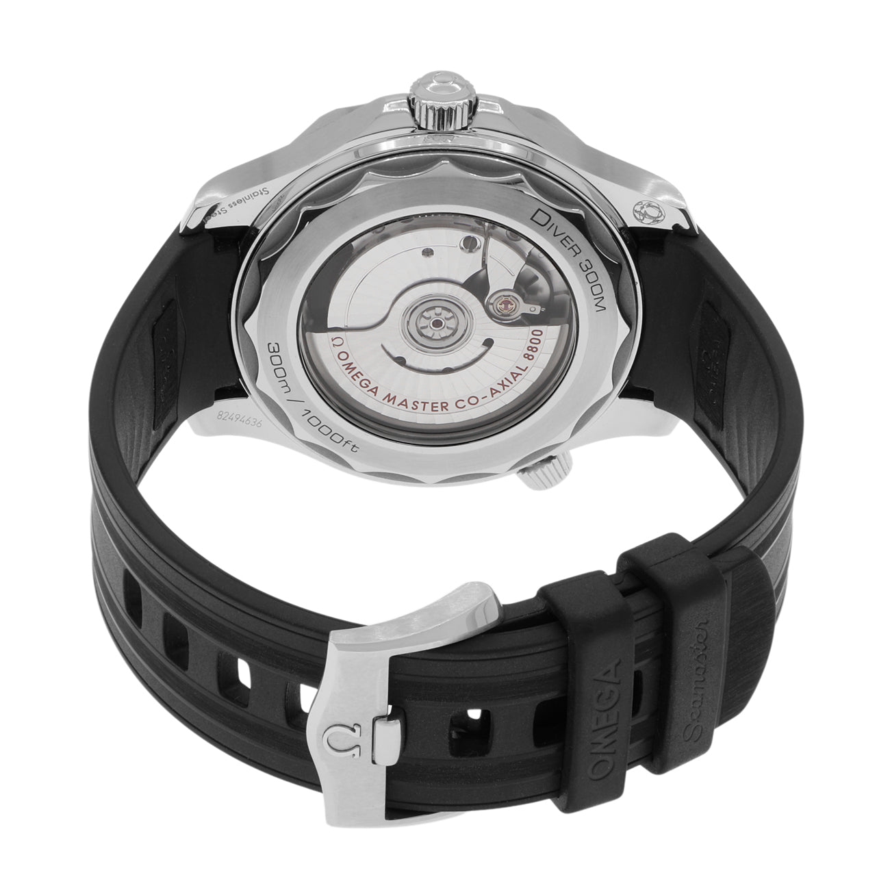 Exclusive Omega Stainless Steel Seamaster Diver 300M 210.32.42.20.04.001 — Side View