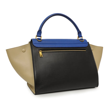 Exclusive Celine Tri-Color Calfskin Medium Trapeze — Side View