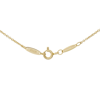 Exclusive Tiffany & Co. 18K Yellow Gold Diamonds by the Yard Heart Necklace — Back View