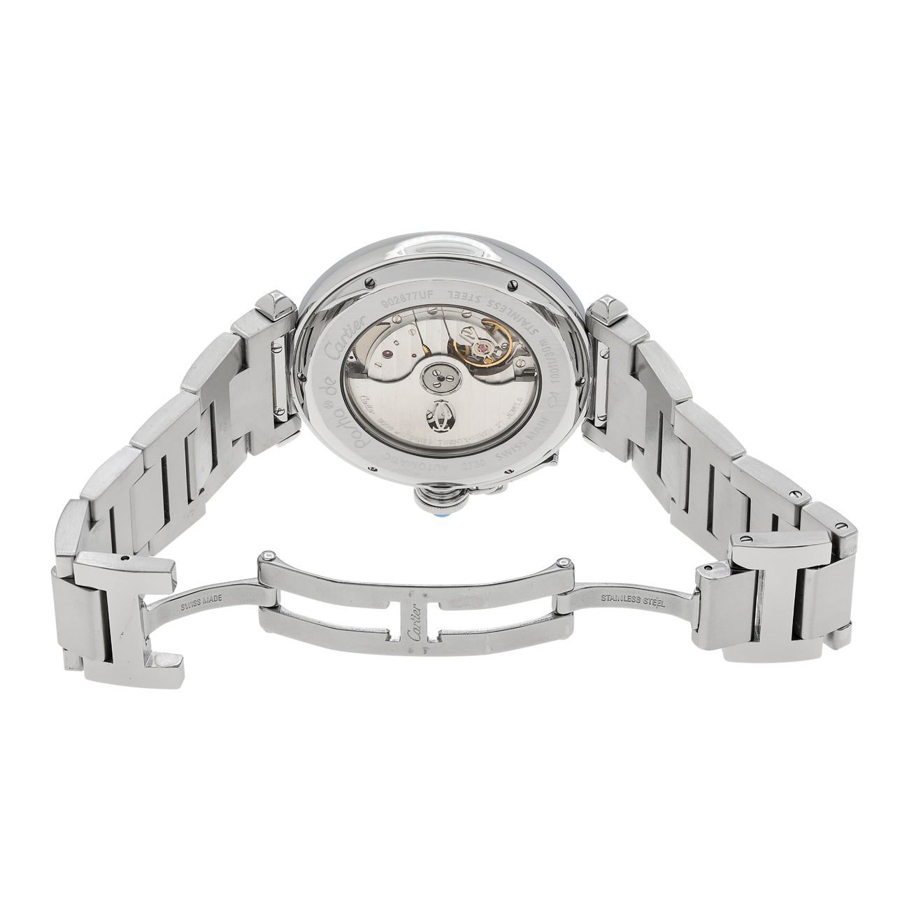 Exclusive Cartier Stainless Steel 42mm Pasha W31072M7 — Top View