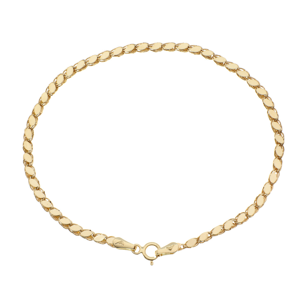 Exclusive 18K Yellow Gold Bracelet — Front View
