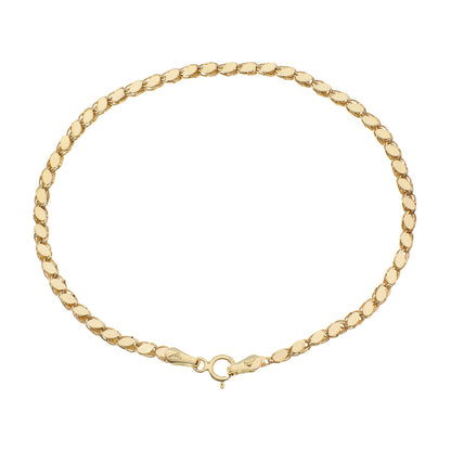 Exclusive 18K Yellow Gold Bracelet — Front View