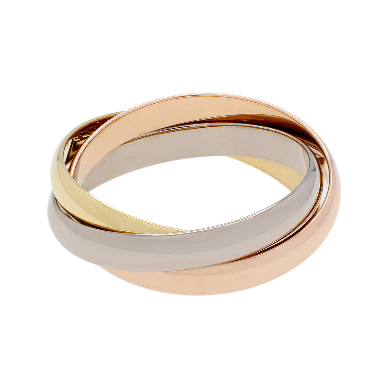 Exclusive Cartier 18K Small Trinity Ring — Side View