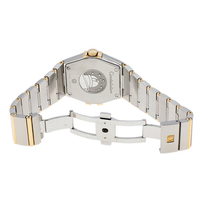 Exclusive Omega Stainless Steel 18K Yellow Gold Constellation 123.20.35.60.08.001 — Top View