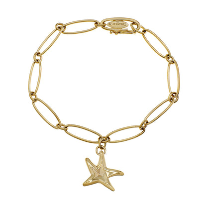 Exclusive Tiffany & Co. 18K Yellow Gold Diamond Starfish Bracelet — Side View