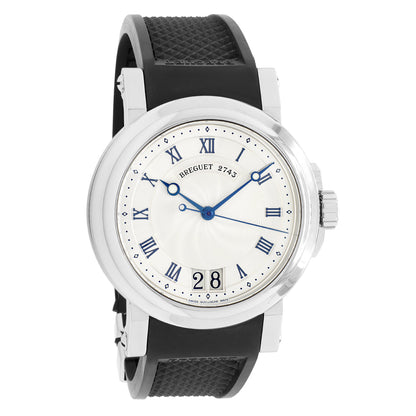 Exclusive Breguet Stainless Steel Marine Big Date 5817ST/12/5V8 — Front View