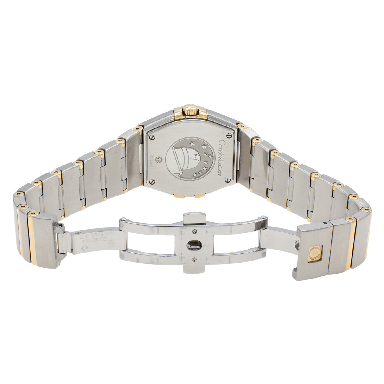 Exclusive Omega Stainless Steel 18K Yellow Gold Constellation 123.20.27.60.02.004 — Top View