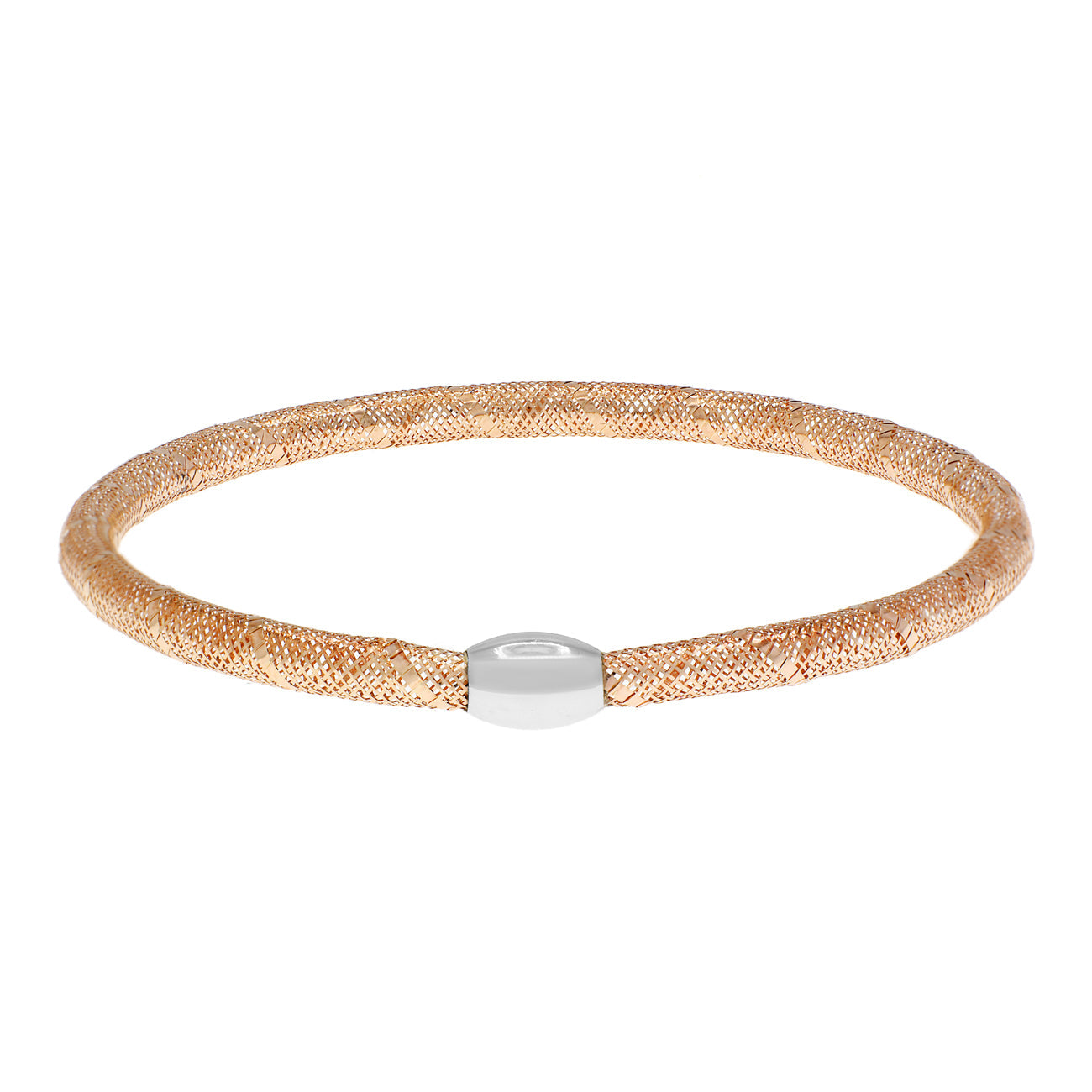 Exclusive 14K Rose Gold Flex Bracelet — Side View