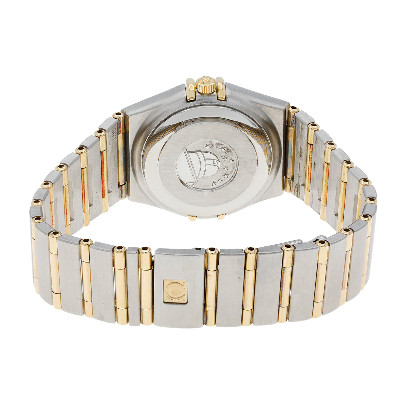 Exclusive Omega Stainless Steel 18K Yellow Gold 27mm Constellation Automatic 1292.30.00 — Side View