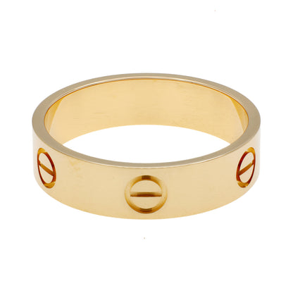 Exclusive Cartier 18K Yellow Gold Classic Love Ring — Side View