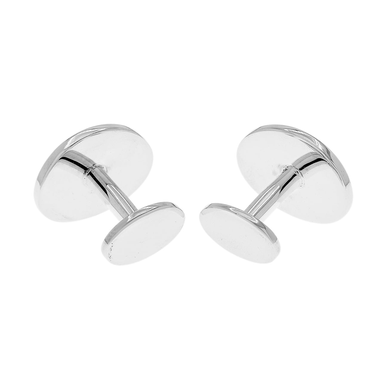 Exclusive Tiffany & Co. Sterling Silver Return To Tiffany Cufflinks — Side View